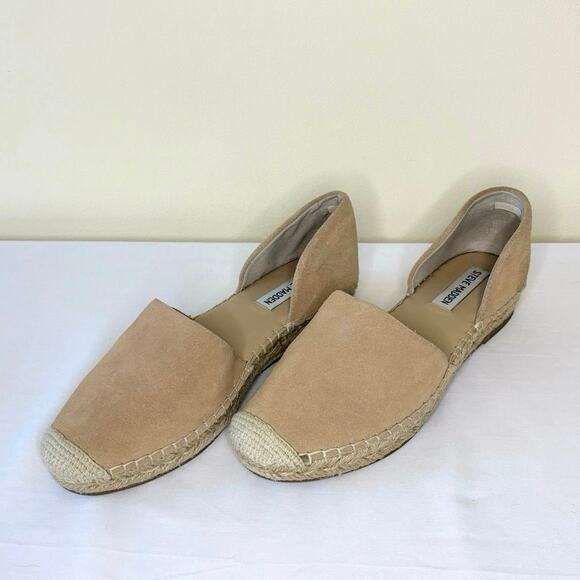 Steve Madden Leema Espadrille Slip-on Shoes Women's 9.5 | Beige | Suede | EUC - Picture 3 of 9